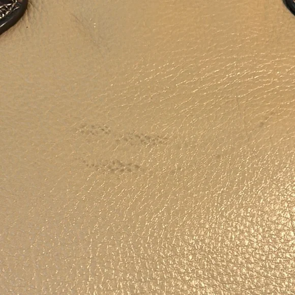 Michael Kors Smythe Khaki Small Dome Snakeskin Embossed Leather Satchel - Picture 8 of 12